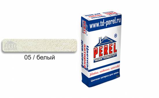 Затирка для швов PEREL RL 5405 белая зимняя, 25 кг