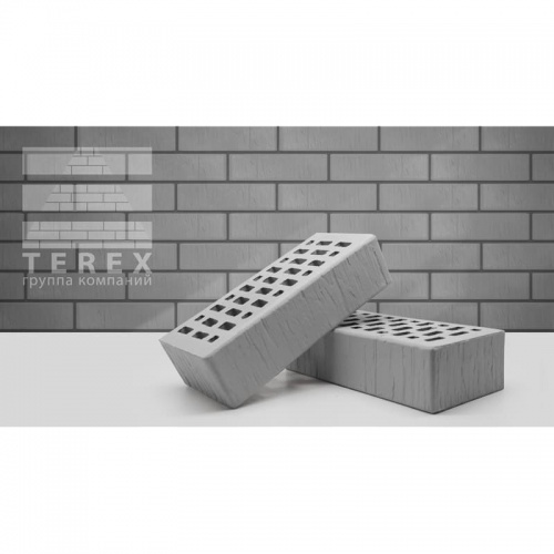 Кирпич TEREX одинарный (серый) шале